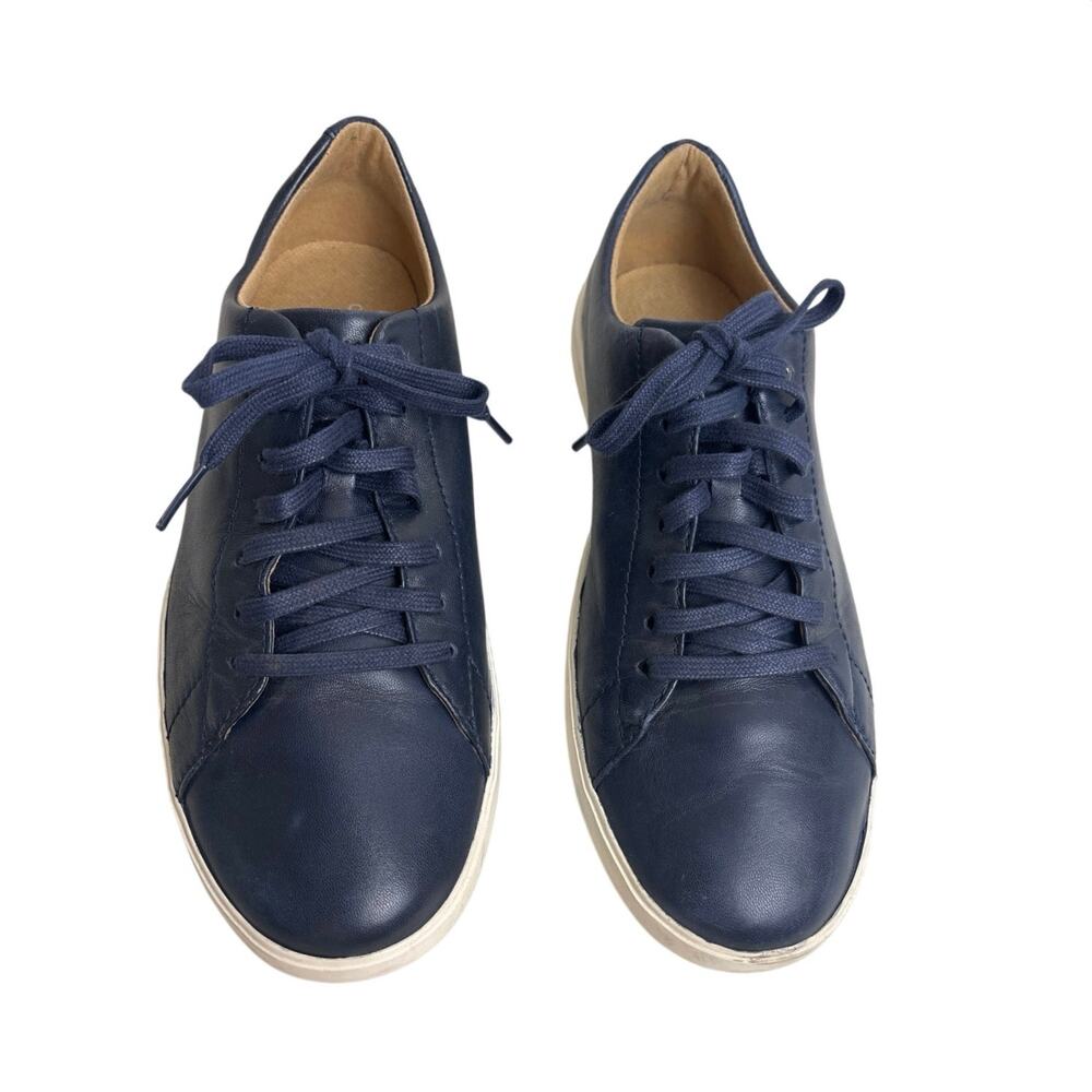Cole Haan Grand.ØS Navy Leather Sneakers Men’s Size 8 Casual Lace Up